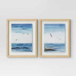 Open Box - Threshold -  Coastal Seascape Duo Poster L Natural